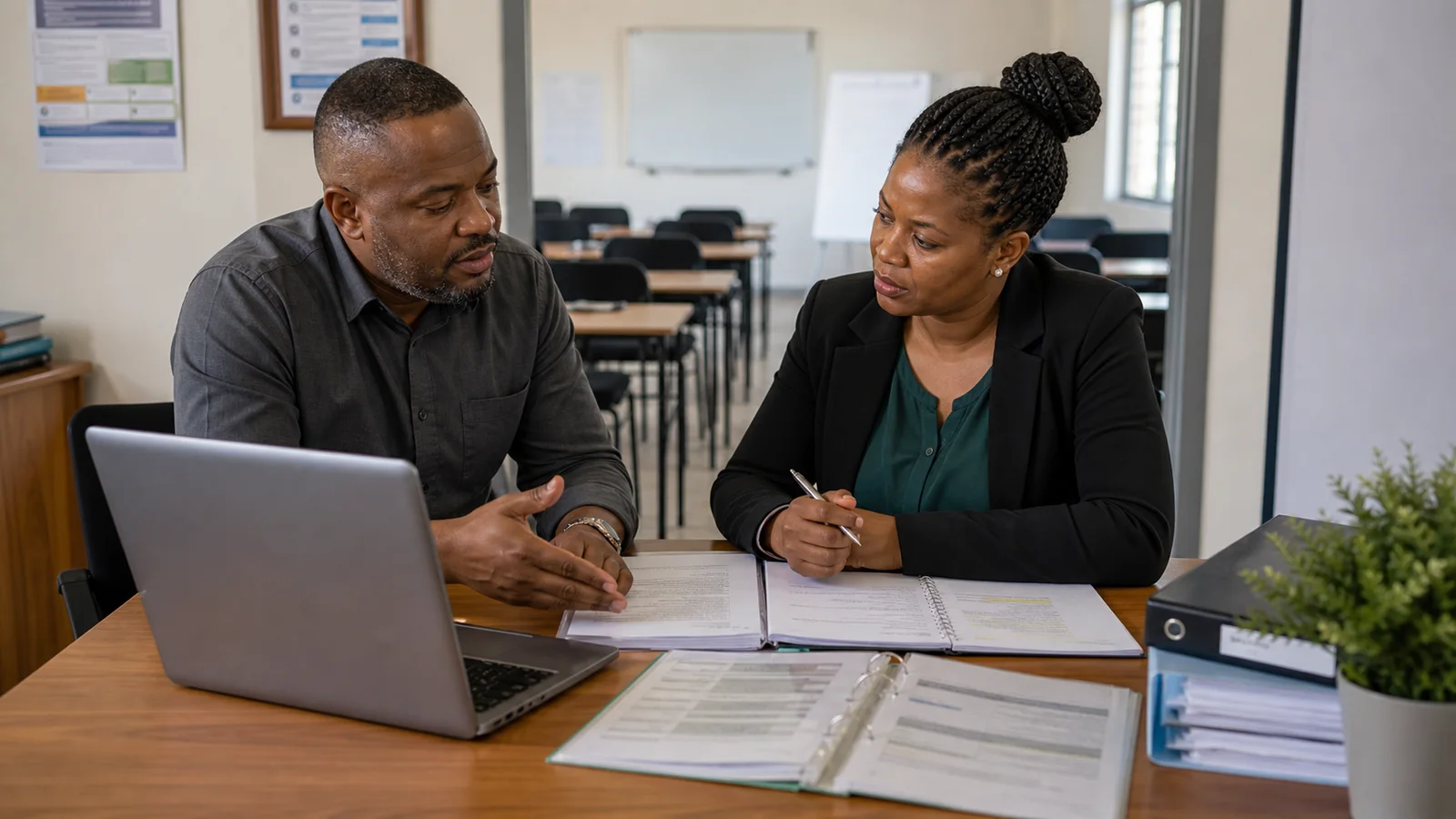 Training provider team reviewing accreditation evidence for Can a private college operate while waiting for accreditation approval?