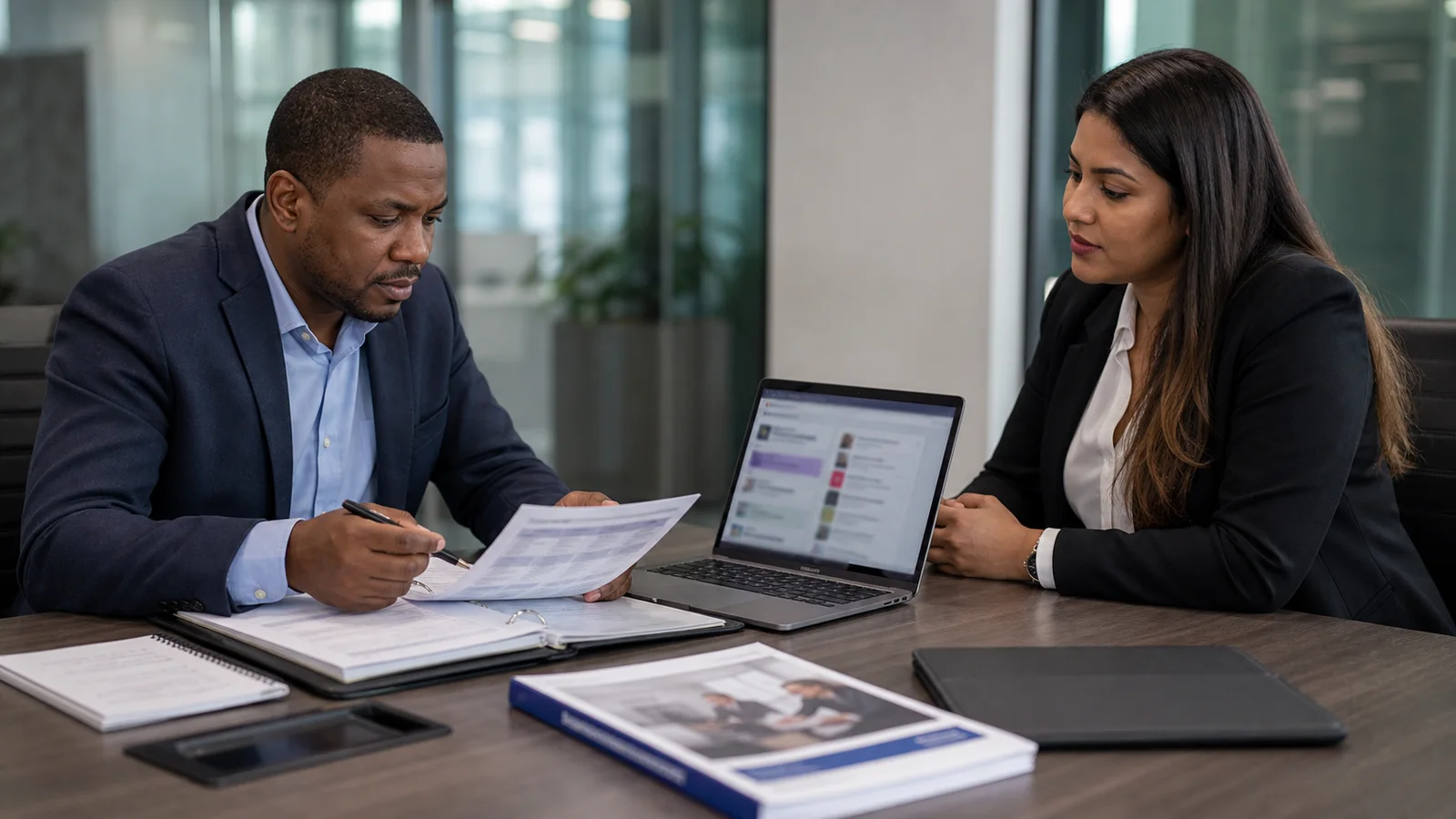 Provider team reviewing accreditation proof and public claims for How can employers verify that a provider is properly accredited?