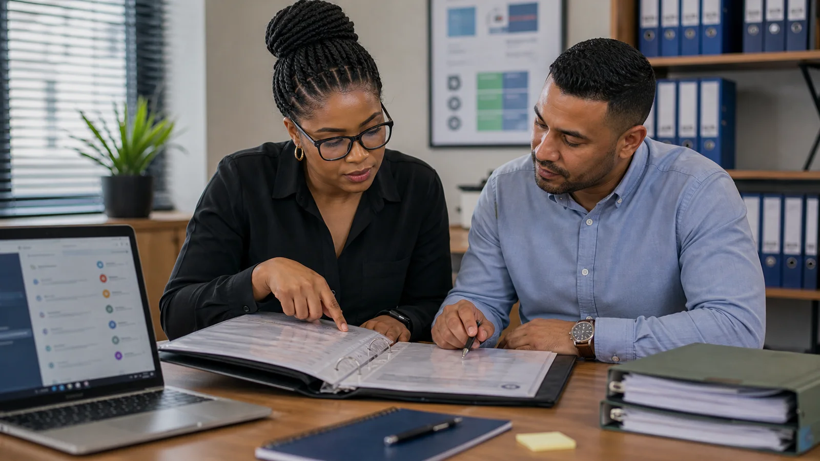 Training provider staff reviewing learner evidence for How do certificates connect to accreditation and verification?